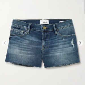 Frame Le Cutoff Denim Shorts